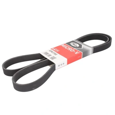 Abbildung von GATES 6PK1700 Keilrippenriemen 1700 6 Polyester, EPDM (Ethylen Propylen Dien Kautschuk) RoadMax Value Line BMW: X3, 1 Hatchback, 3 Saloon