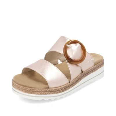 Abbildung von Remonte Damen D0Q51, Frauen Slipper,lose Einlage,Backless Slipper,Gartenschuhe,Sommerschuhe,sommerclogs,Pantoletten,Slip on,Slides,rosa (90),37 EU