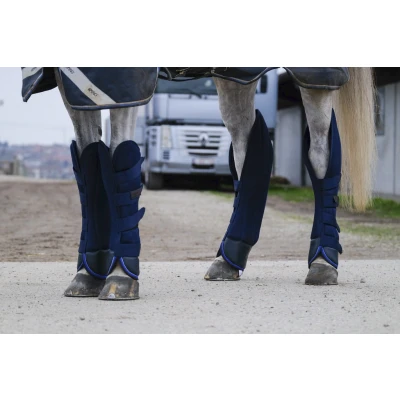 Abbildung von EQUITHÈME Transportgamaschen Classic Mesh Navy Warmblut