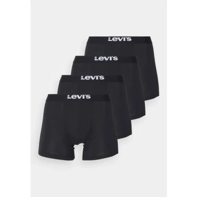 Abbildung von Levi’s Einfarbige Basic Boxershorts, weiche Herrenunterwäsche aus Bio Baumwolle mit elastischem Bund und doppelter Einlage, kein Hochrutschen, 4er Pack
