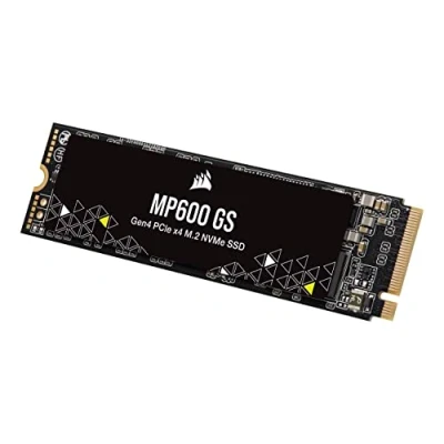 Abbildung von Corsair MP600 GS 1 TB PCIe Gen4 x4 NVMe M.2 SSD Hochdichter TLC NAND 2280 Formfaktor Kompatibel mit DirectStorage Bis zu 4.800 MB/s Ideal für 4.0 Notebooks Schwarz