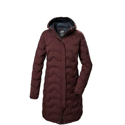 Abbildung von killtec Damen Steppparka/Funktions Parka mit Kapuze KOW 9 WMN QLTD PRK, dunkelweinrot, 46, 41806 000