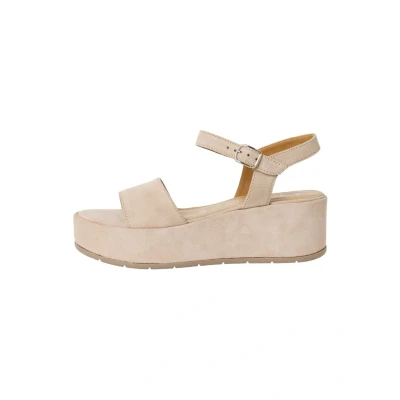 Abbildung von Tamaris Keilsandalette, Damen, Größe: 38, Ivory suede Schuhe