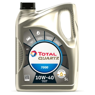 Abbildung von Total Quartz 7000 10W 40 5l Motoröl 2202845 PEUGEOT: 107 Hatchback, 206+ 207 SUZUKI: SWIFT 3, HONDA: CIVIC 6 Stufenheck