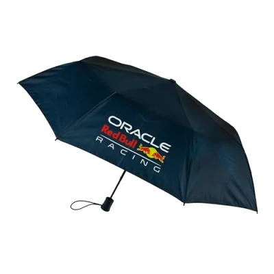 Abbildung von Undercover Red Bull Racing Taschenschirm faltbarer Automatikschirm mit 4 bedruckten Panels Polyester, Fibre Gestell, Plastikgriff Lizenzprodukt Durchmesser: 94 cm