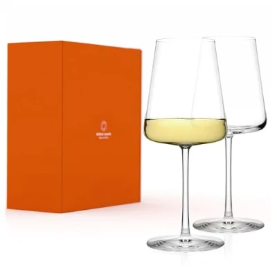Abbildung von Stölzle Lausitz Weißweingläser Power 2er Set 400 ml Moderne Weingläser für maximale Aromaentfaltung von Weißwein Edler Weißweinkelch aus Kristallglas Spülmaschinen &amp; Stoßfest, Made in Germany