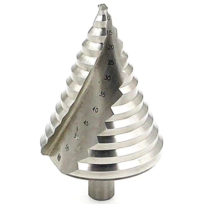 Abbildung von LESOLEIL Stufenbohrer 6 60mm HSS Kegelbohrer Metall Scharfer Lochbohrer Präziser Spiralnut Schälbohrer für Holz Kunststoff Silber