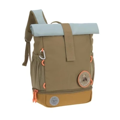 Abbildung von Lässig MINI Rolltop Backpack Unisex Schulranzen für Kinder, Größe: One Size, Nature olive