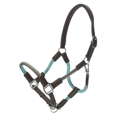 Abbildung von Kavalkade Knotenhalfter Cavo mit Seil Braun/Beige Warmblut