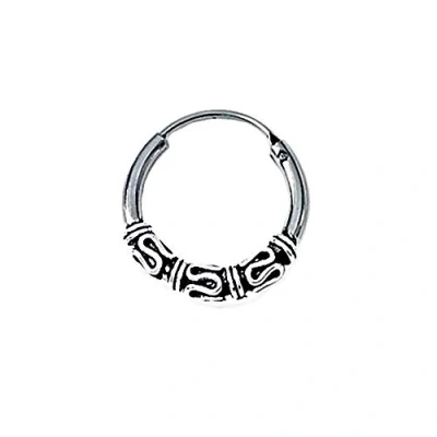 Abbildung von NKlaus 925 Silber EINZEL Ohrring Keltische CREOLE Gothic Celtic Bali 18mm 5043