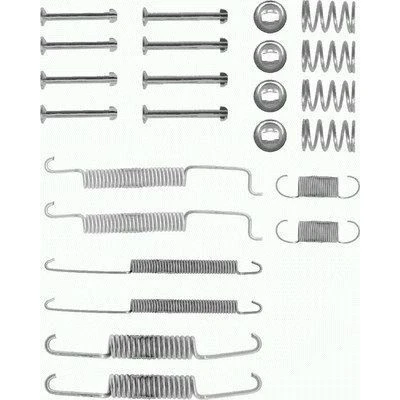 Abbildung von HELLA 8DZ 355 200 011 Zubehörsatz, Bremsbacken VOLKSWAGEN: GOLF 1, 2, Lupo / 3L, SEAT: Arosa, AUDI: 100 C1 Saloon, 80 B2