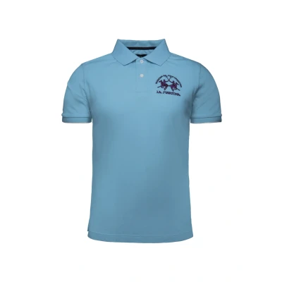 Abbildung von La Martina Poloshirt, Herren, Größe: Small, Blue mist map pk