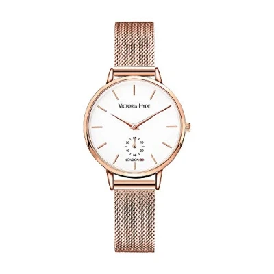 Abbildung von VICTORIA HYDE Damen Uhr Minimalist Armbanduhr Analog Quarz Schlicht Damenuhr mit Edelstahl Mesh Armband