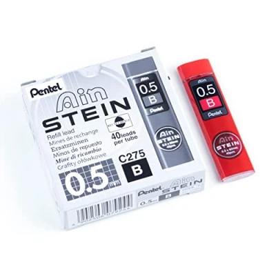 Abbildung von Pentel Ain STEIN C275 Feinmine, 40 Minen je Dose, 0.5 mm, Härtegrad B (12 Dosen)