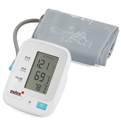Abbildung von Pulox BMO 120 Oberarm Blutdruckmessgerät Vollautomatische Blutdruck und Pulsmessung mit Datenspeicher für 2 Benutzer (2x99 Messwerte)