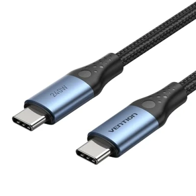 Abbildung von VENTION USB C Kabel 240W auf USBC Ladekabel 5A Schnellladekabel Kompatibel mit iPhone 15 Pro Max, M3 MacBook Pro/Air, Dell, HP, iPad Pro/Air 2024, Samsung Galaxy S24 Ultra, Steam Deck etc