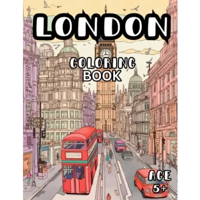 Abbildung von London Coloring Book: Iconic Scenes Book for Kids and Adults 5+