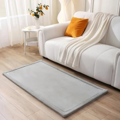 Abbildung von Wolkenweiche Spielmatte Baby 150x80x2,5cm, grau Kinderzimmer Teppich mit hochwertigem Memory Schaum Krabbelmatte Rutschfester Unterseite Krabbeldecke Baby, Kinderteppich, Tatami Matte