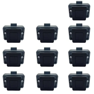 Abbildung von MTSmart RV Metall Druckknopf Schrank Schlösser, Quadratischer Schlösser für Wohnmobile, Wohnwagen, Boote, Yachten, Marine,Wohnmobile Schlüssellose (Schwarz 10PC)