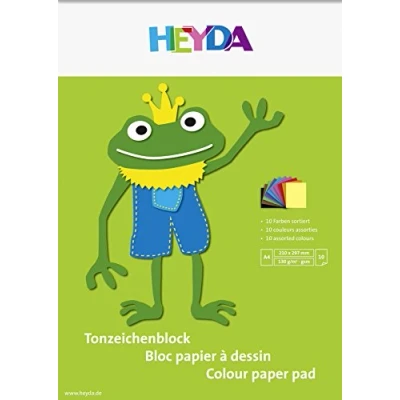 Abbildung von Heyda Tonpapierblock A4 130g 10Bl