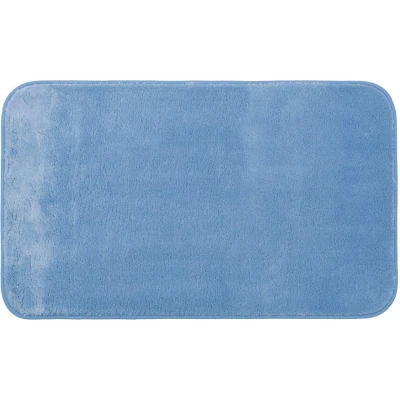 Abbildung von Gözze Premium Rutschfester Badteppich, RIO, 100% Microfaser, 60 x 100 cm Blau