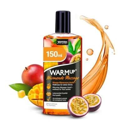 Abbildung von JOYDIVISION WARMup Massageöl Mango Maracuja 150 ml I Massageliquid mit Wärme Effekt Massage Öl Duft &amp; Geschmack Massageöle Oil wärmend