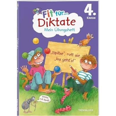 Abbildung von Fit für Diktate 4. Klasse. Mein Übungsheft Über 100 in verschiedenen Längen Mit motivierendem Stickerbogen: Genau hinhören und richtig schreiben (Fit die Schule Übungsheft)