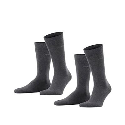 Abbildung von Esprit Basic UNI 2PACK Socken, Herren, Größe: 39 42, Anthrazit meliert