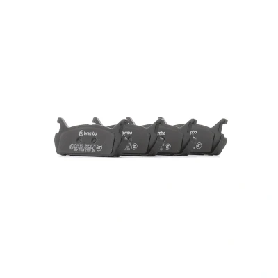 Abbildung von BREMBO P 49 015 Bremsbelagsatz exkl. Verschleißwarnkontakt ohne Zubehör MAZDA: MX 5 I, 323C IV Hatchback, FAMILIA 4, SUZUKI: Baleno I Hatchback