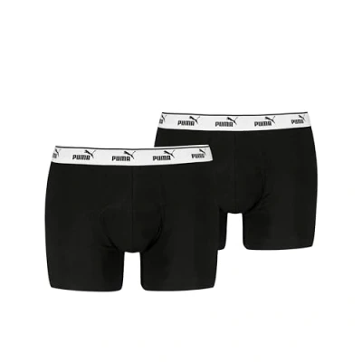 Abbildung von PUMA Men&#039;s Elements Boxer, Black, S (2er Pack)