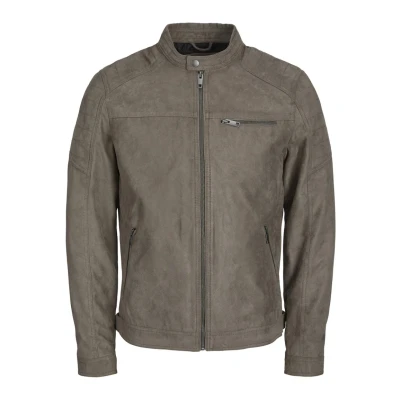 Abbildung von Jack &amp; Jones Jjerocky Jacket Kunstlederjacke, Herren, Größe: XS, Dark brown