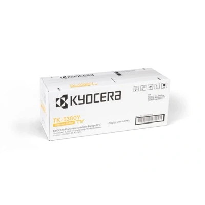 Abbildung von Kyocera TK 5380Y Toner Yellow. Drucker kompatibel für PA4000cx, MA4000cix und MA4000cifx. Original Tonerkartusche bis zu 10000 Seiten