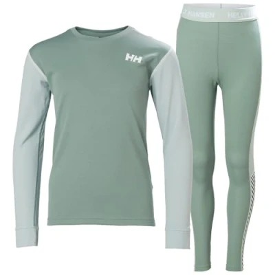 Abbildung von Helly Hansen Unisex Kids JR HH Lifa Active Set Base Layer Bottom, 489 Cactus, 16 Years