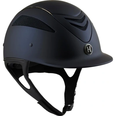 Abbildung von OneK Reithelm Defender Pro Matt Chrome Lines Navy 1