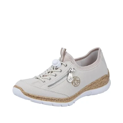 Abbildung von Rieker Damen N4263 Slipper, Weiß, 36 EU