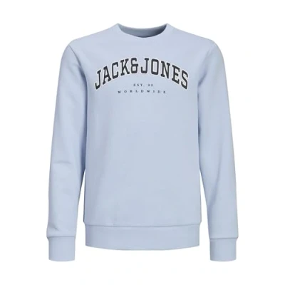 Abbildung von Jack &amp; Jones Junior Jjecaleb Varsity CREW NECK Sweatshirt für Kinder, Größe: 122, Chambray blue