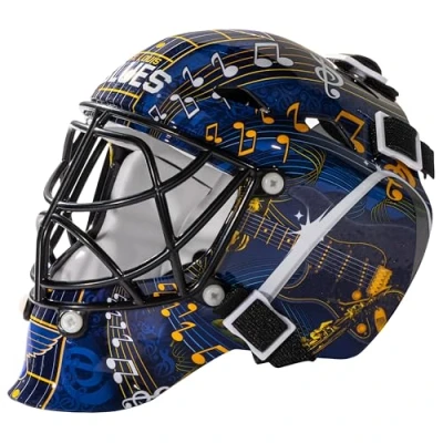 Abbildung von Franklin Sports Eishockey Sammelartikel Torwart Helm Mini, Design: Logo Einer NHL Mannschaft, Unisex, 7784F02, Navy