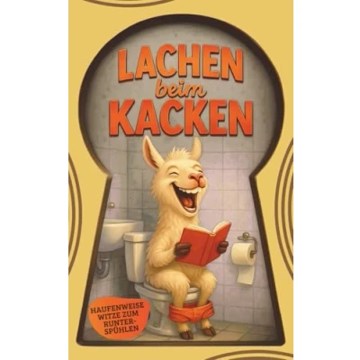 Abbildung von Lachen beim Kacken: Der lustige Begleiter fürs Stille Örtchen. Haufenweise Witze zum Runterspülen! Das perfekte Geschenk für Männer mit Humor.
