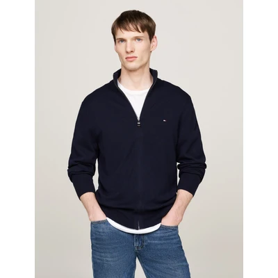 Abbildung von Tommy Hilfiger PIMA ZIP THRU Strickjacke, Herren, Größe: XS, Desert sky