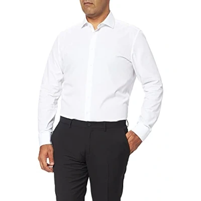 Abbildung von Seidensticker KENT SLIM FIT Contrast Businesshemd, Herren, Größe: 36, Weiß