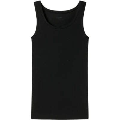 Abbildung von Schiesser Damen Trägertop Unterhemd Organic Cotton Pure Rib Unterwäsche, schwarz_179886, 36