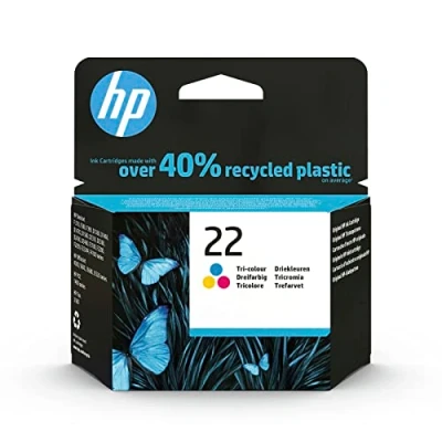 Abbildung von HP 22 (C9352AE) Original Druckerpatrone Farbe für DeskJet 3940, D1xxx, D2xxx, F2xxx, F3xxx, F4xxx, OfficeJet 43xx, 56xx, PSC 1410, dreifarbig