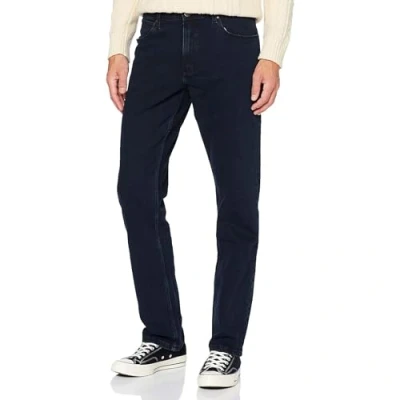 Abbildung von Wrangler Herren Red Kabel Straight Jeans, Blue Black, 32W / 32L EU