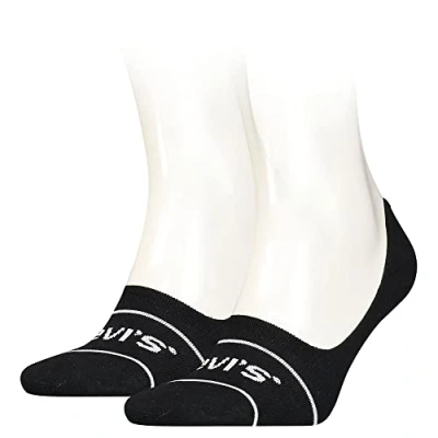 Abbildung von Levi&#039;s Unisex Footie Socks, Black, 39/42