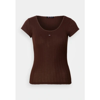 Abbildung von Tommy Jeans Kurzarmshirt »TJW SLIM IRREGULAR RIB SS«, in gerippter Struktur
