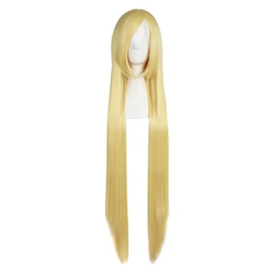 Abbildung von MapofBeauty 40 Zoll/100cm Lange Gerade Cosplay Kostüm Fashion Party Perücke (Blond)