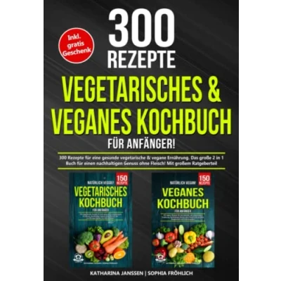Abbildung von Vegetarisches &amp; Veganes Kochbuch für Anfänger!: 300 Rezepte eine gesunde vegetarische vegane Ernährung. Das große 2 in 1 Buch einen nachhaltigen Genuss ohne Fleisch! Mit großem Ratgeberteil