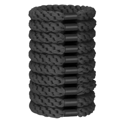 Abbildung von JessLab Haargummiset, 10 Stück Weiche Elastische Haargummis für Frauen Kein Schaden Pferdeschwanz Halter Stretchige Haarbänder Stirnband Zubehör Mädchen Damen, Schwarz