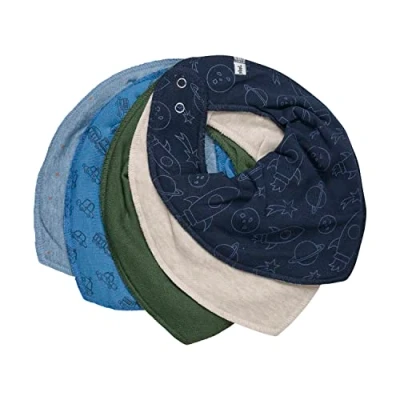 Abbildung von Pippi made with love 5PACK Lätzchen für Kinder, Größe: One Size, Ashley blue