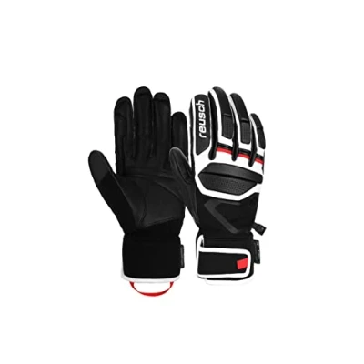 Abbildung von Reusch Fingerhandschuh, Größe: 9, Black white fire red